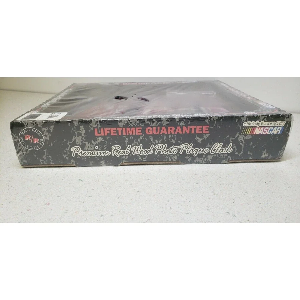 DALE EARNHARDT JR. REAL WOOD PHOTO PLAQUE CLOCK 1999 NASCAR New SEALED #261726